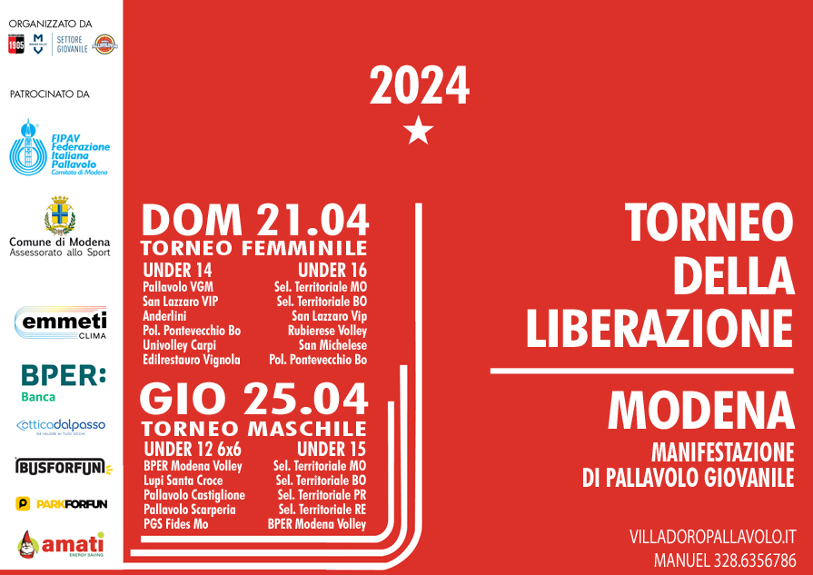 Clicca qui per scaricare regolamento, indizione e calendario